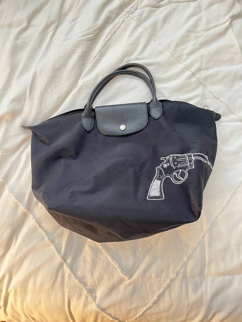 Limited edition 2015 Longchamp Le Pliage BANG! tote from the Spring/Summer 2015